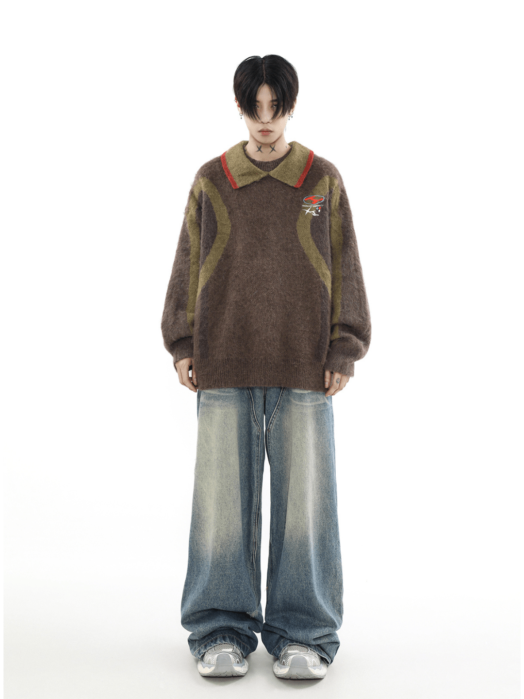 Threebooy [MRNEARLY] niche design sweater na976