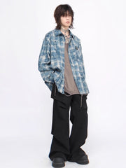 Threebooy 【Mz】loose casual shirt na1380