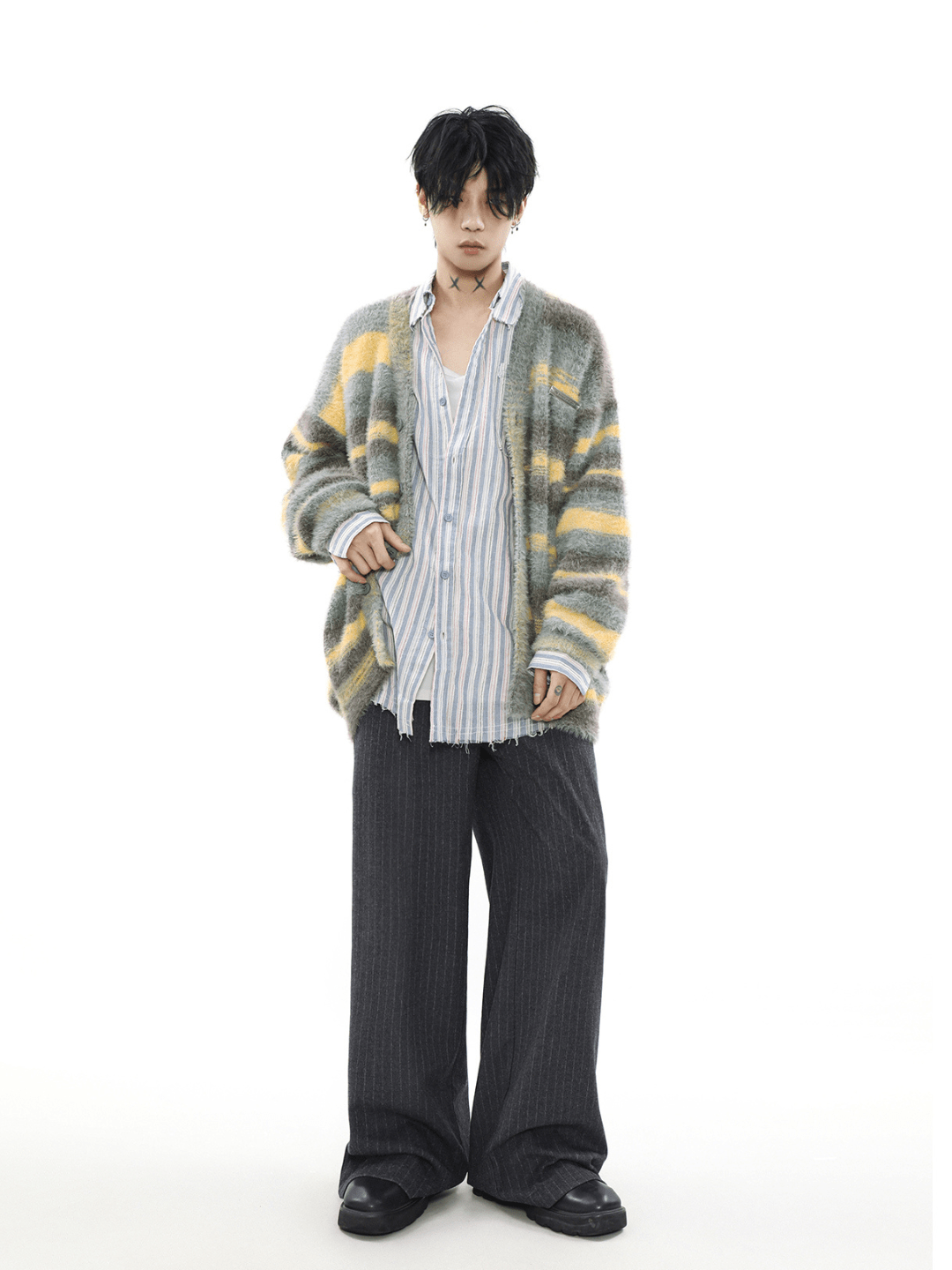 Threebooy [MRNEARLY] mink hair cardigan na973
