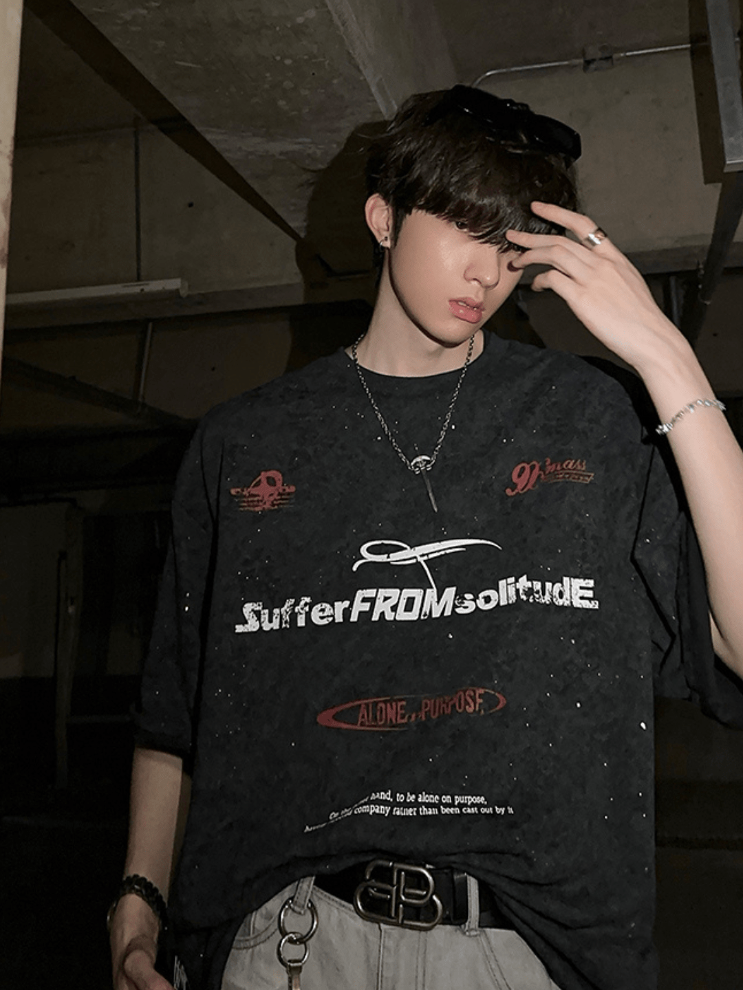 Threebooy [JH HOMME] round neck short sleeve t-shirt na1320