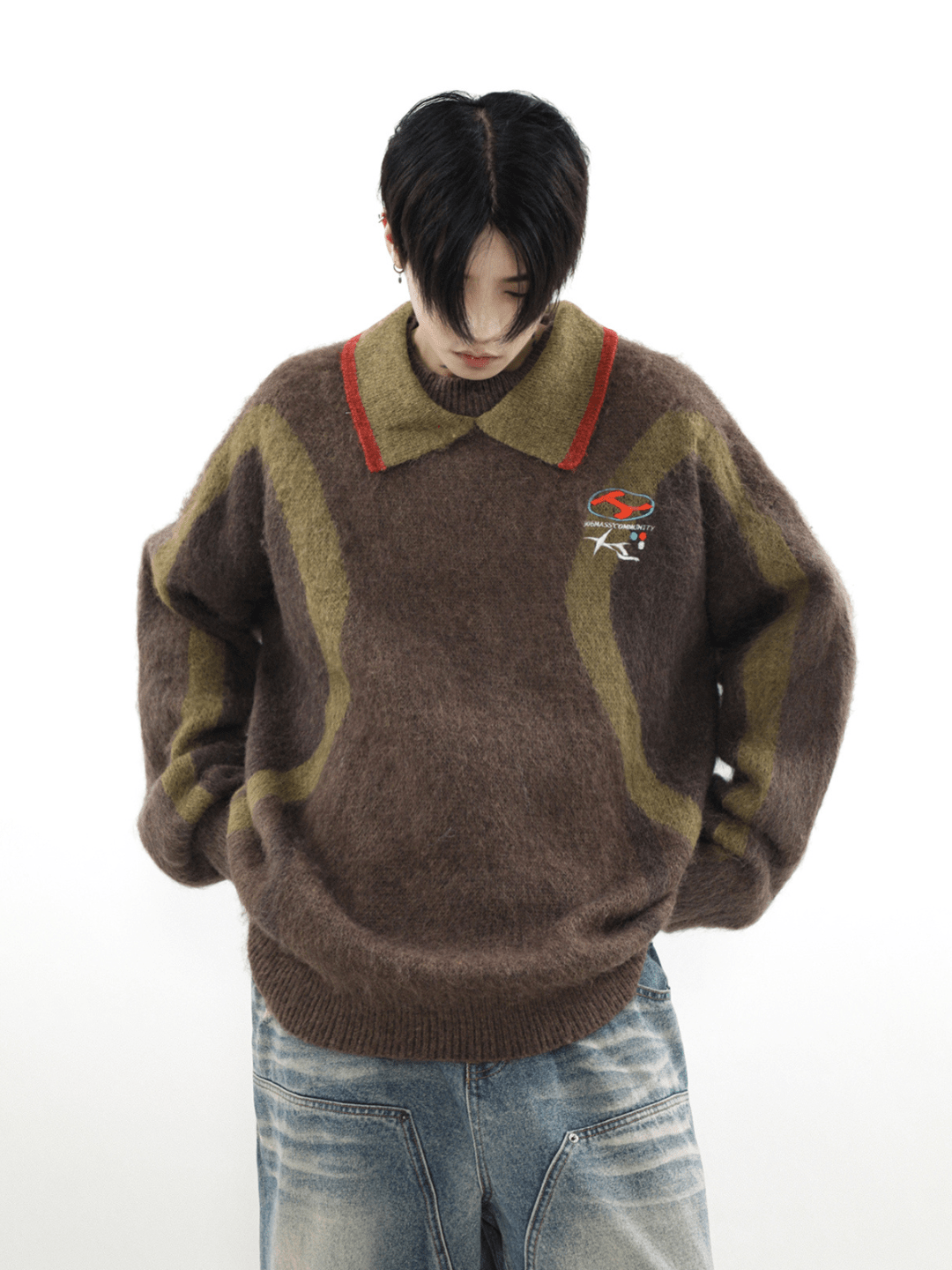 Threebooy [MRNEARLY] niche design sweater na976
