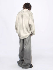 Threebooy 【Mz】washed long-sleeved T-shirt na1381