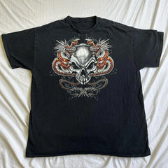Threebooy 2000s Cyber Grunge Graphic T-shirt Y2K Star Skull Print Short Sleeve Tees Japanese Emo Vintage E girl Gothic T shirt Women Men