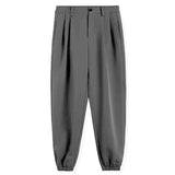 Threebooy Black Men's Trousers Korean Fashion Baggy High Waist Straight Suit Pants Spring Autumn Casual Oversized Male Bottoms Y2k Clothes
