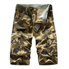 Threebooy  Camouflage Cargo Shorts Men New Mens Casual Shorts Loose Cotton Work Short Pants Man Plus Size 29-40