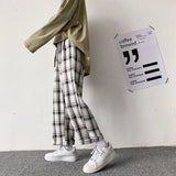 Threebooy Men's Streetwear Fashion Trend Trousers Baggy Cargo Casual Pants Lattice Printing High-quality Jogger Sweatpants S-2XL