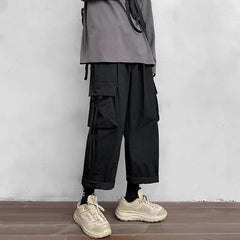 Threebooy Men's Loose Casual Straight Pants Cargo Baggy Pants Military Streetwear Trousers Hip Hop Style Joggers Sweatpants M-5XL