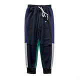 Threebooy Men's Fashion Loose Sport Cargo Casual Pants Spliced Drawstring Streetwear Youth Trousers Hip Hop Sweatpants Big Size M-5XL