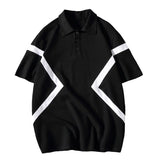Threebooy Summer Men's Lapel Collar Short Sleeve Polo T-shirt Printing Fashion Trend Tshirts High-quality Streetwear T Shirts Size M-5XL