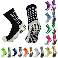 Threebooy New Anti-slip Soccer Socks Men Women Outdoor Sport Grip Football Socks antideslizantes de futbol