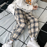 Threebooy Korean Style Men's Fashion Trend Casual Pants Loose Hip Hop Joggers Sweatpants Homme Elastic Waist Khaki Trousers M-2XL