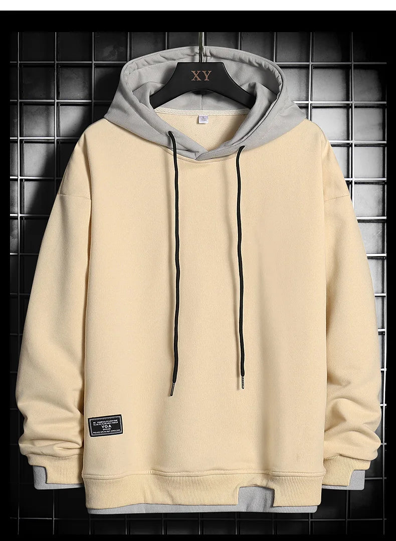 Threebooy Men Hoodies Harajuku Hip Hop Sweatshirt Casual Oversized Hoodie Men Hooded Pullover Tops 2021 Mens Sportswear Hoodies Clothing