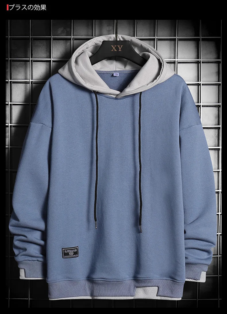 Threebooy Men Hoodies Harajuku Hip Hop Sweatshirt Casual Oversized Hoodie Men Hooded Pullover Tops 2021 Mens Sportswear Hoodies Clothing