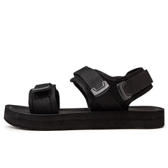 Threebooy  Plus Big Size 48 49 50 Pure Black Men Casual Sandals For Wide Foot Diabetic Shoes Thumb Eversion Soft Comfortable Breathable