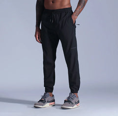 Threebooy  Men Running Pants Soccer Training Pants With Zipper Pockets Football Trousers Jogging Fitness Gym Pants Workout Sport Pants