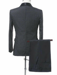 Threebooy  Business Men Suits Pants Sets Tailor-Made 2pcs Slim Fit Groom Groomsman Wedding Work Formal Business And Prom Wear