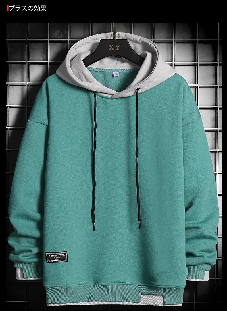 Threebooy Men Hoodies Harajuku Hip Hop Sweatshirt Casual Oversized Hoodie Men Hooded Pullover Tops 2021 Mens Sportswear Hoodies Clothing