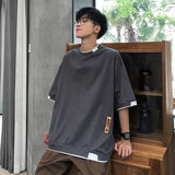 Threebooy Oversize Cotton Men Mens Summer Tshirts Oversized Tee Shirts 5XL Casual T Shirt Tee for Man Streetwear Big Size