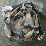Threebooy  Hip Hop Tie Dye Snap Button Long Sleeve Shirts Men Fashion Casual Streetwear Dress Shirt Coats Male Hipster Shirts Tops