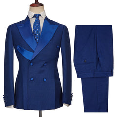 Threebooy  Business Men Suits Tailor-Made 2 Pieces Coat Pants Slim Fit Tuxedo Jacket Coat Groom Wedding Groom Prom Formal