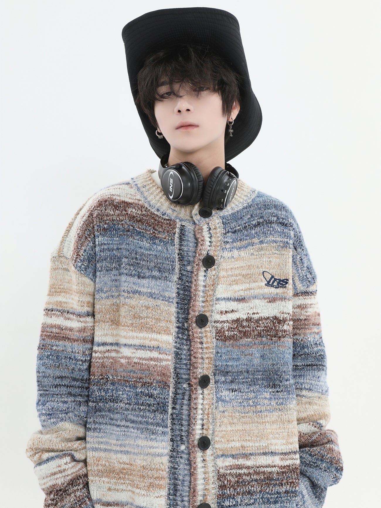 Threebooy [INSstudios] painting color loose knit sweater na821