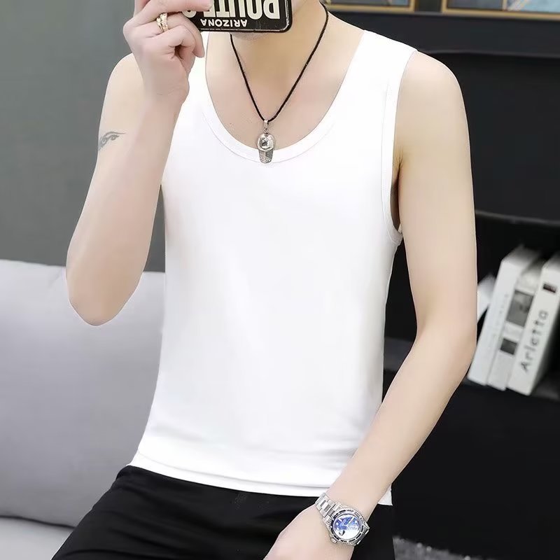 frat boy outfit Summer American-Style Lightweight Sports Fitness Thick Thread I-Shaped Vest Men's Running Training Stretch Slim Fit Sweat-Absorbent Breathable