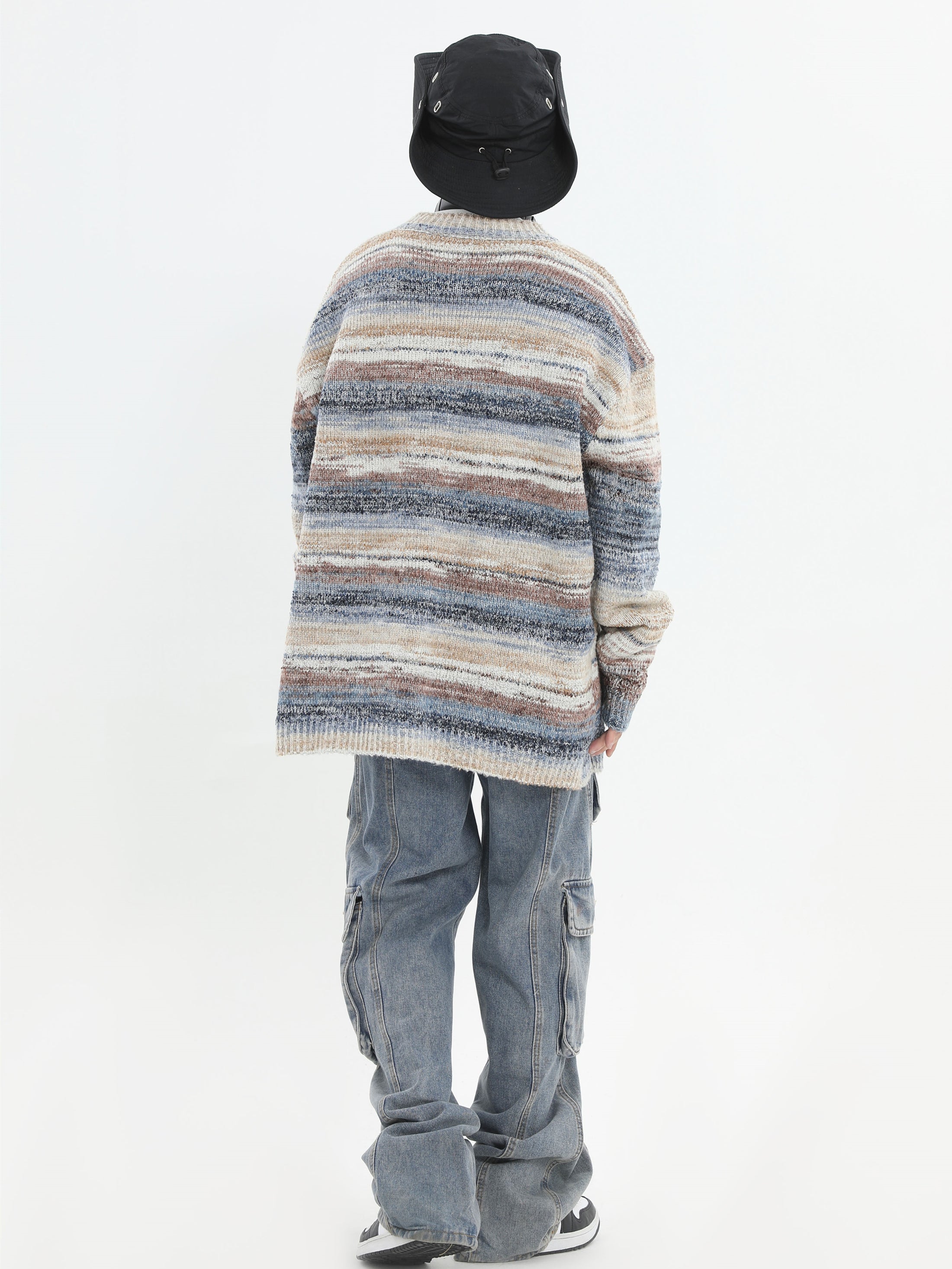 Threebooy [INSstudios] painting color loose knit sweater na821