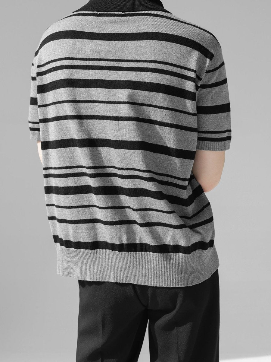 Threebooy [HOHO] striped T-shirt na1346