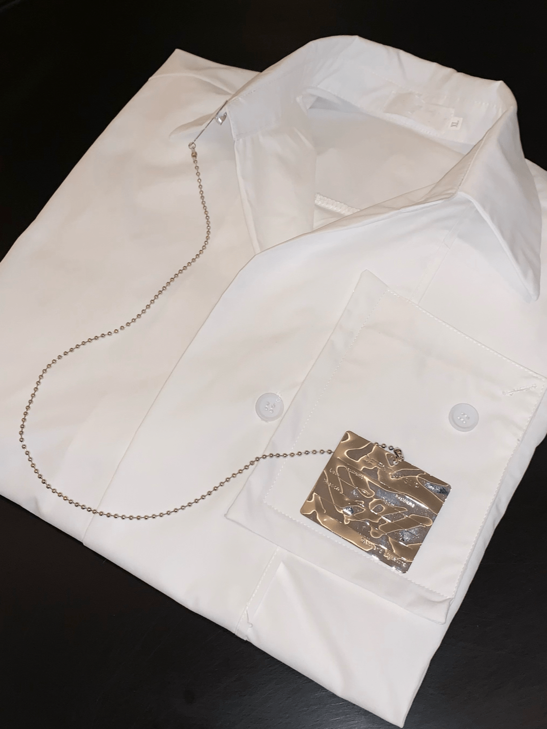Threebooy [CUIBUJU] metal design casual shirt na799