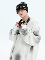 Threebooy [INSstudios] Spray Paint Logo Loose Hoodie na1634