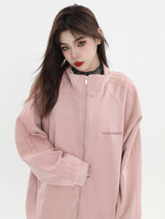 Threebooy [INSstudios] Striped Casual Zipper Jacket na1461