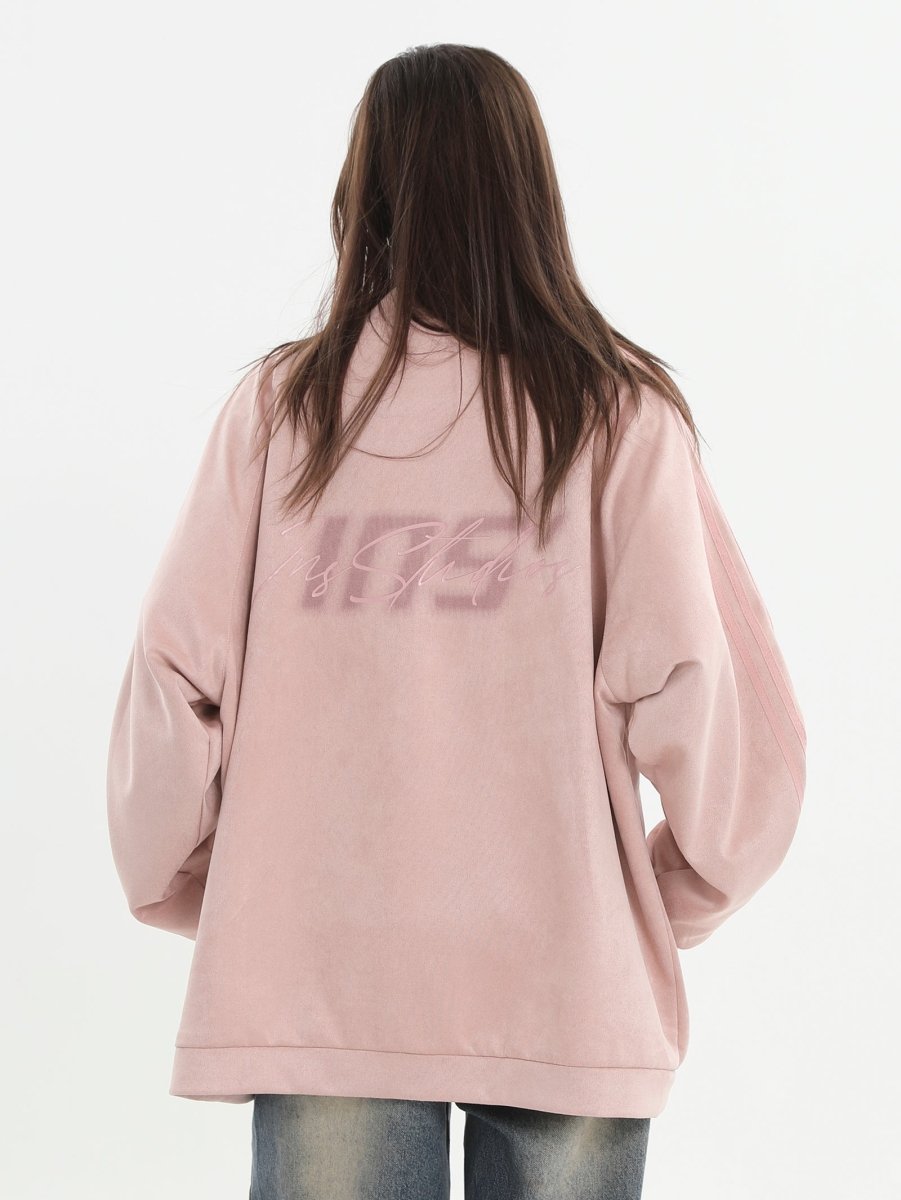 Threebooy [INSstudios] Striped Casual Zipper Jacket na1461