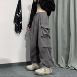 starboy outfit Ins American Overalls Men's and Women's High Street Design Drawstring Loose Ankle-Tied Wide-Leg Casual Trousers