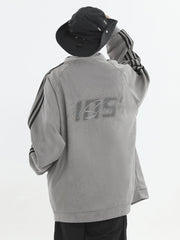 Threebooy [INSstudios] Striped Casual Zipper Jacket na1461