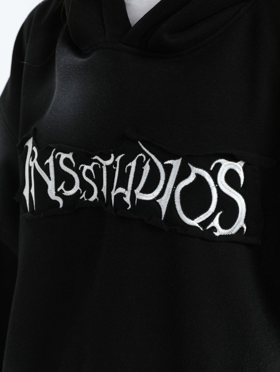 Threebooy [INSstudios] Spray Paint Logo Loose Hoodie na1634