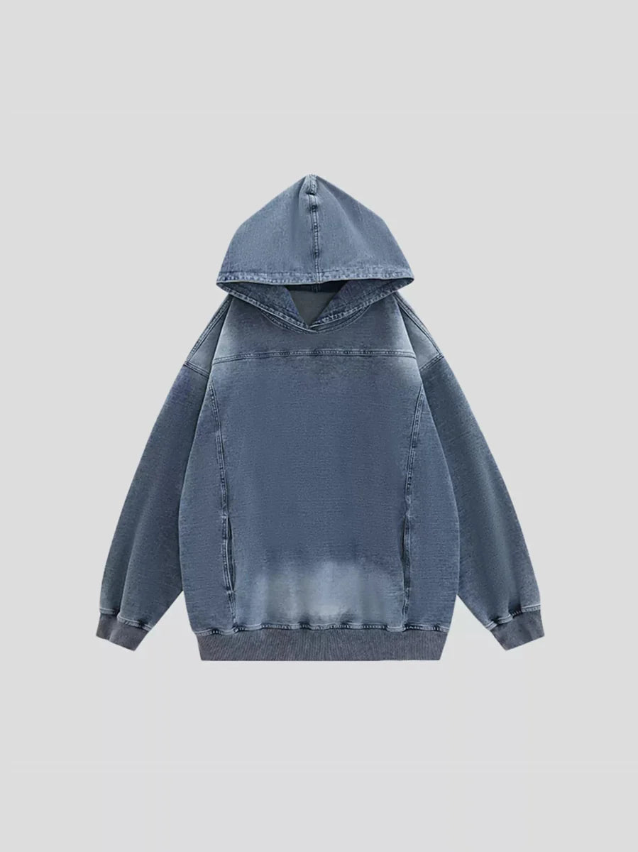 Threebooy [INSstudios] Loose Denim Hoodie na1632