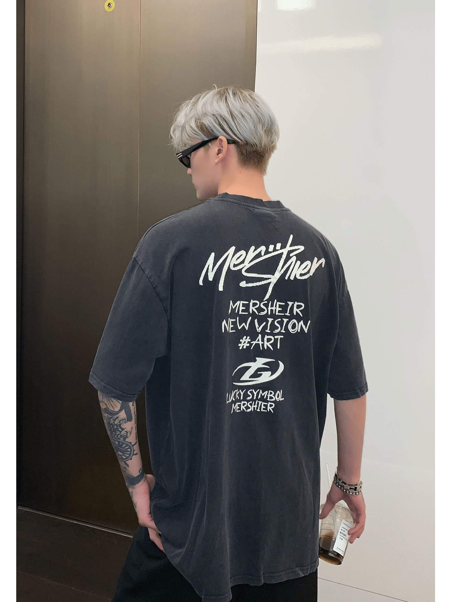 Threebooy [CUIBUJU] street round neck half-sleeved T-shirt na813