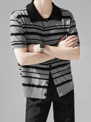 Threebooy [HOHO] striped T-shirt na1346