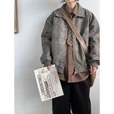 outfit inspo 2024 American High Street Niche Lapel Jacket Men's and Women's Retro Loose All-Match Trendy Casual Jacket