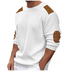 Threebooy  Autumn Winter Men Sweater Pullover New Round Collar Solid Color Long-Sleeved Pullover Fashion Male Casual Pullovers