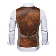 Threebooy Sleeveless Men Vest Retro Waistcoat Men's Coats Man Coat Male Clothes Jackets Clothing Tactical Padded Mens Vests Golf