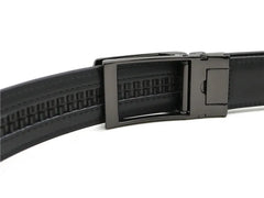 Threebooy  3.0cm 3.1cm Men belt Belt Metal Alloy Automatic Buckle Luxury Brand Design Waist Belts for Men Strap Male 90-130cm Long