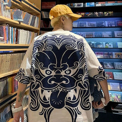 Threebooy Oversized Short Sleeve T-shirt Men's Fashion Brand Handsome Half Sleeve Large Loose Summer Men's T-shirt Short Sleeve