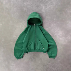 Threebooy  Unisex Hooded Zipper Long Sleeve Casual Sweatshirt Spring Autumn Polyester Cotton Comfortable Sportswear for Men And Women