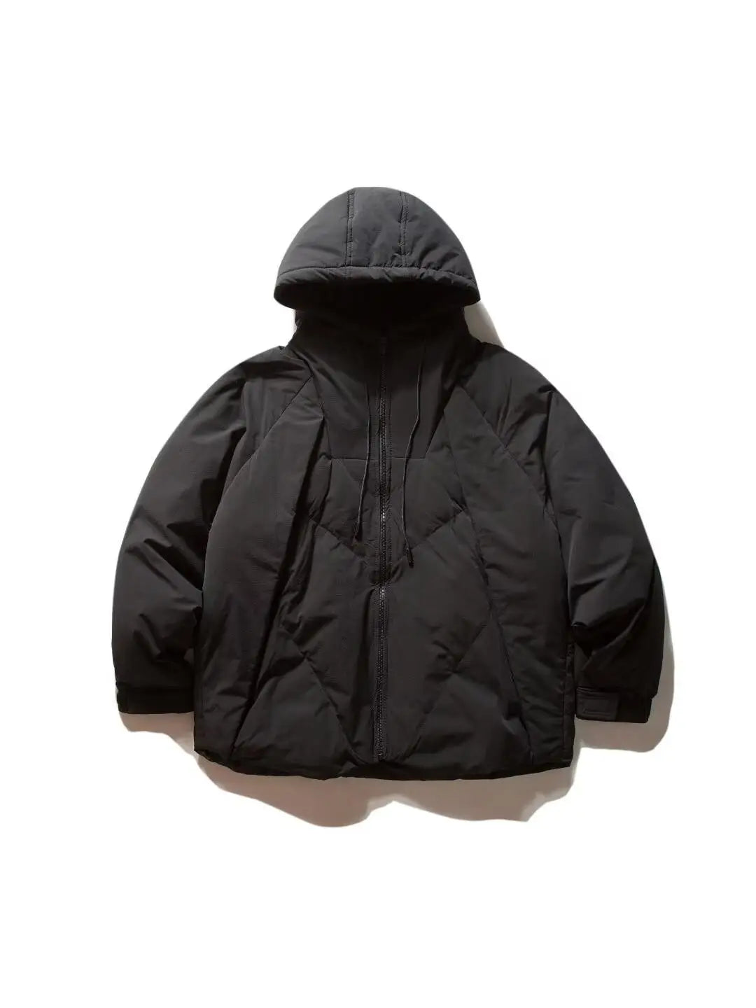 Threebooy New American Thickened Warm Hooded Down Jacket Men Women Winter, Korean Casual Loose Deconstruction Design Cotton Jacket Chic