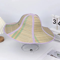 Threebooy  New Wide Brim Straw Hat Foldable Universal Beach Cap Fisherman Cap Women Men