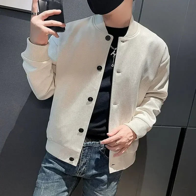 Threebooy Male Coats Spring Autumn Men's Cargo Jackets High Quality Cold Y2k Clothing Fashion Clothes Offer Stylish Trendy Sale