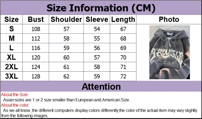 Threebooy Fashion Embroidery Zip Up Hoodies Women Autumn Long Sleeve Tops Loose Hood Shirt Harajuku Y2K Clothes Female Sweatshirt Jacket