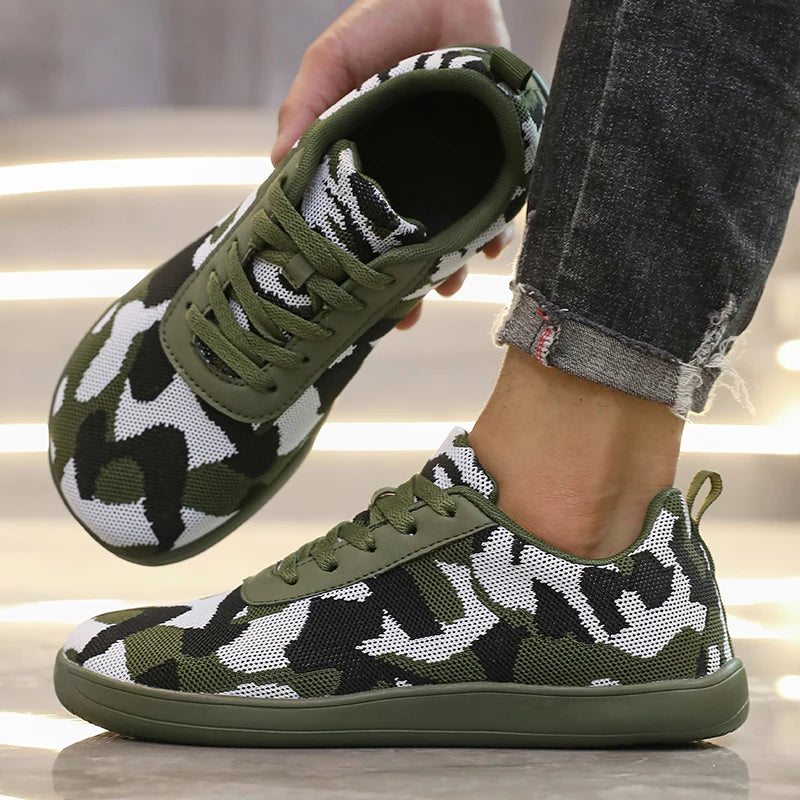Threebooy  Wide Toe Soft Soled Men's Shoes Loose Comfortable Sneakers European American Versatile All Seaso Outdoor Trendy Barefoot Shoes