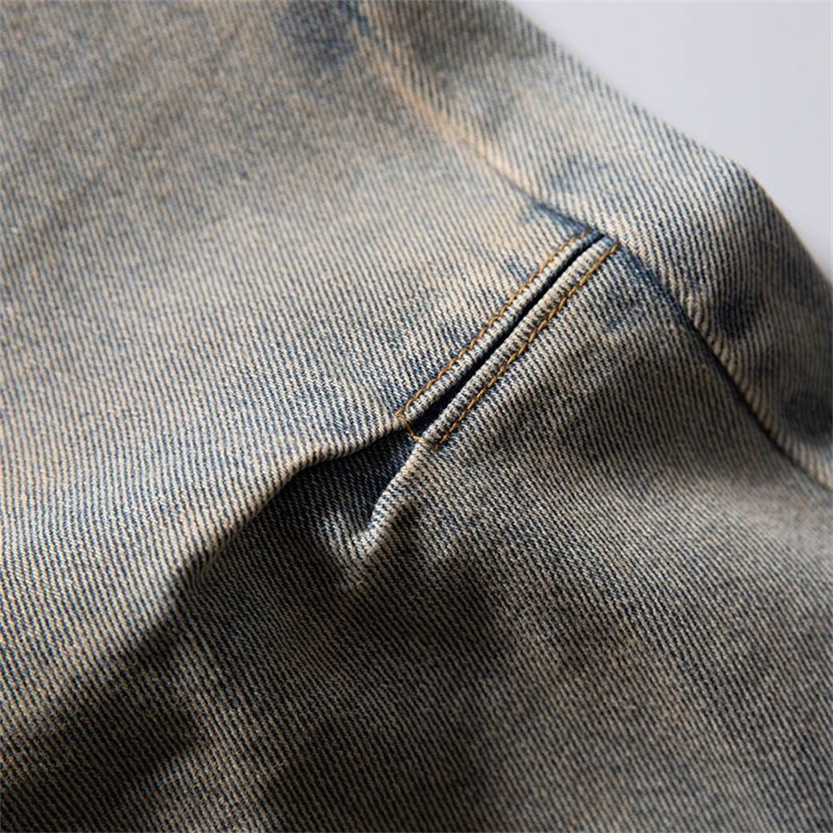 Threebooy  Vintage Baggy Jeans Men Spring New Y2k Jeans Pants Streetwear Harajuku Washed Wide-leg Denim Trousers Hip Hop Mens Clothing